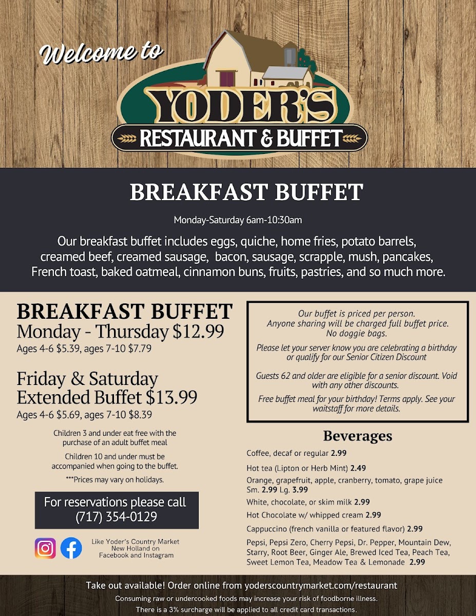 Yoder's Restaurant & Buffet Menu - Image 4