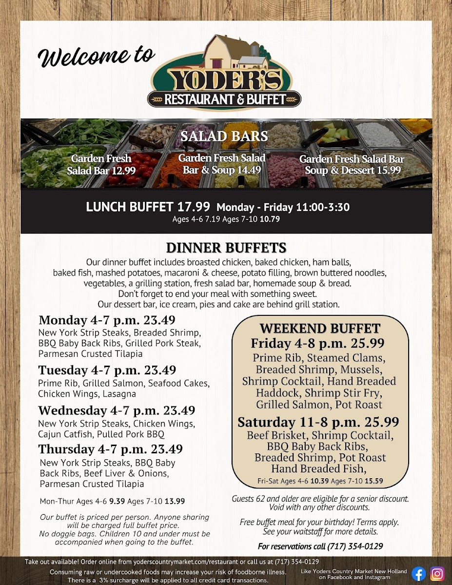 Yoder's Restaurant & Buffet Menu - Image 5